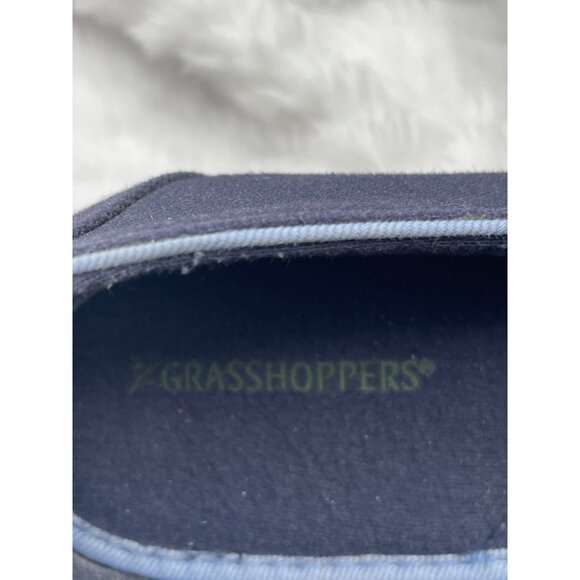 Vintage Grasshopper Canvas Shoes Blue with Light Blue Stripe Size 8.5M - Picture 6 of 9